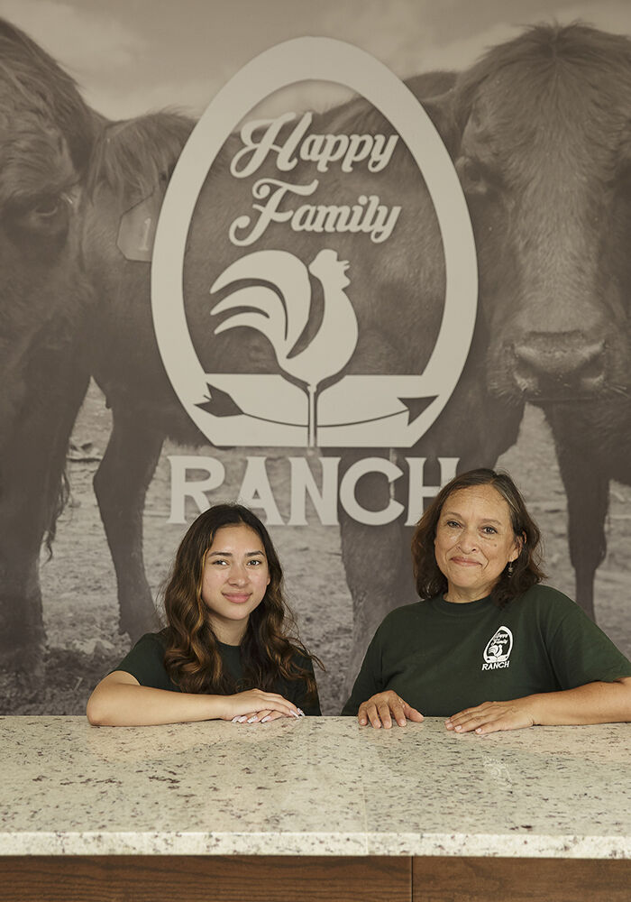 Juan and Maria Pineda, at their Happy Family Ranch in Midland, July 29.